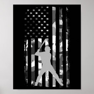 Sell Player American Flag Camo Patriotic Usa Sport Poster