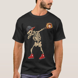 Sell Player Catcher Pitcher With Mitt Dabbing Skel T-Shirt