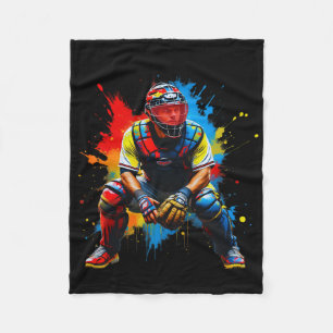 Sell Player Drip Sell Catcher Boys Youth Teens Kid Fleece Blanket