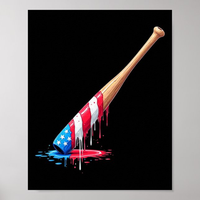 Sell Player Drip Usa Flag Sell Softll T Drip  Poster (Front)