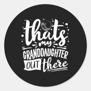 Sell Player Grandma Sell Softll Granddaughter Classic Round Sticker