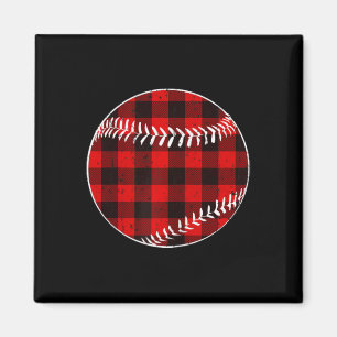 Sell Red Plaid Cute For Christmas Women Sports Lov Magnet