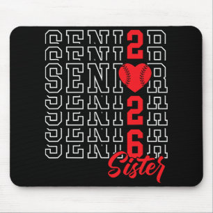 Sell Senior Sister Graduation Cl Of 2026 Senior 26 Mouse Pad