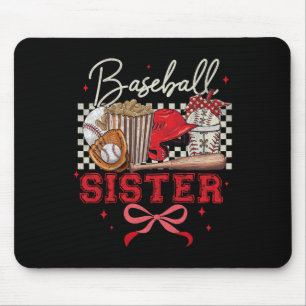 Sell Sister Coquette Bow Biggest Fan Sport Lovers Mouse Pad