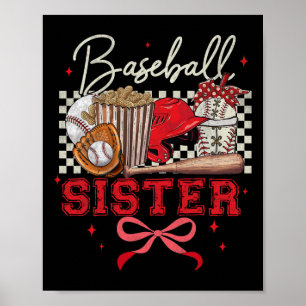 Sell Sister Coquette Bow Biggest Fan Sport Lovers Poster