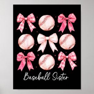Sell Sister Coquette Bow Game Day Sell Mum Mother  Poster