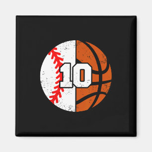 Sell Sketll Number 10 Jersey Funny 10th Birthday Magnet