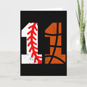 Sell Sketll Number 11 Jersey Funny 11th Birthday 1 Card