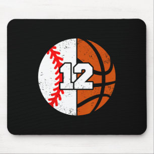 Sell Sketll Number 12 Jersey Funny 12th Birthday Mouse Pad