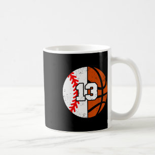 Sell Sketll Number 13 Jersey Funny 13th Birthday Coffee Mug