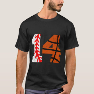 Sell Sketll Number 14 Jersey Funny 14th Birthday 1 T-Shirt
