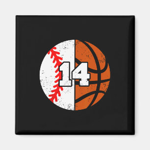 Sell Sketll Number 14 Jersey Funny 14th Birthday Magnet