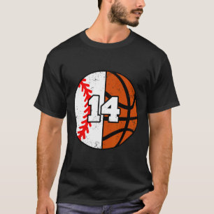 Sell Sketll Number 14 Jersey Funny 14th Birthday  T-Shirt