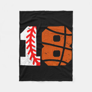 Sell Sketll Number 18 Jersey Funny 18th Birthday 1 Fleece Blanket