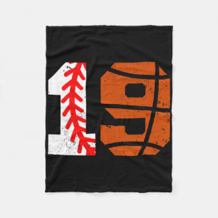 Sell Sketll Number 19 Jersey Funny 19th Birthday Fleece Blanket