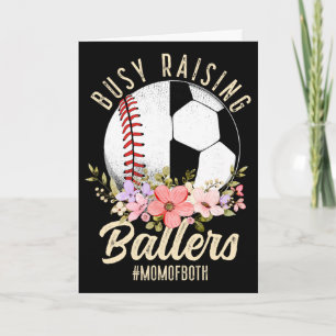 Sell Soccer Mum Of Both Busy Raising Llers Card