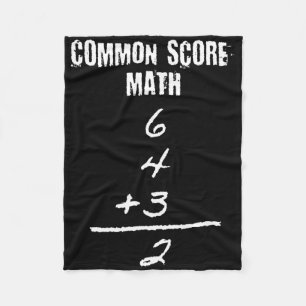 Sell Softll 643 Double Play Common Score Math Shir Fleece Blanket
