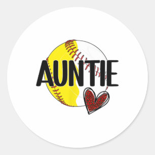 Sell Softll Auntie Proud Softll Sell Aunt Classic Round Sticker