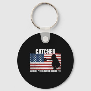 Sell Softll Catcher Because Pitchers Need Heros To Key Ring