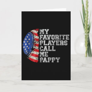 Sell Softll Design My Favorite Player Calls Me Pap Card