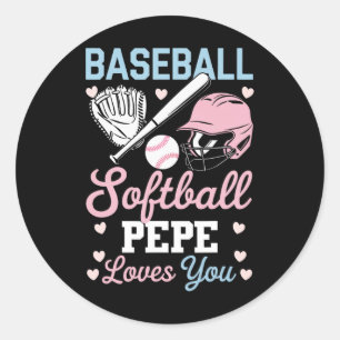 Sell Softll Pepe Loves You By Gender Reveal Party Classic Round Sticker