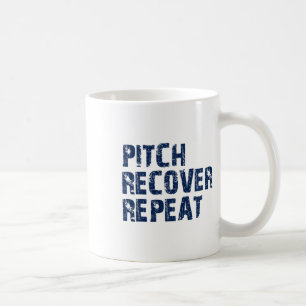 Sell Softll Pitch Recover Repeat Pitcher Commitmen Coffee Mug