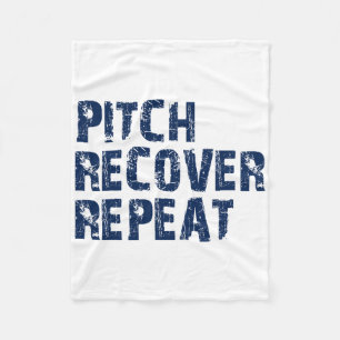 Sell Softll Pitch Recover Repeat Pitcher Commitmen Fleece Blanket