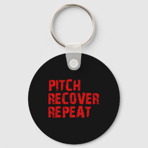 Sell Softll Pitch Recover Repeat Pitcher Commitmen Key Ring