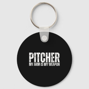Sell Softll Pitcher Player Funny Sports Saying Nov Key Ring