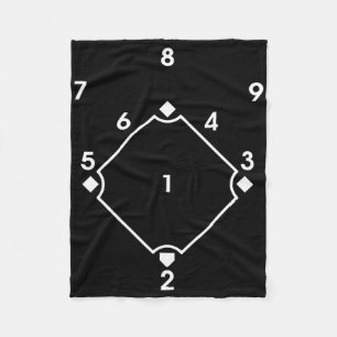 Sell Softll Scorecard Scorekeeper Position Numbers Fleece Blanket