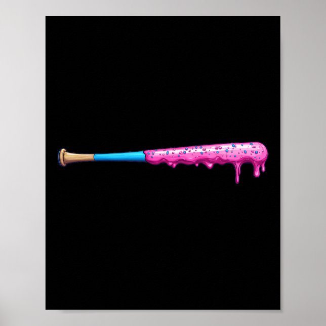 Sell Softll T With Pink Sprinkles Drip  Poster (Front)