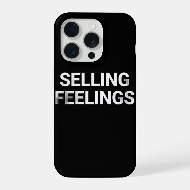 Selling Feelings Minimal Phone Case Dark Humour (Back)