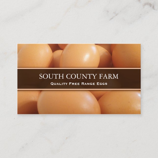 Selling Free Range Eggs Photo - Business Card (Front)