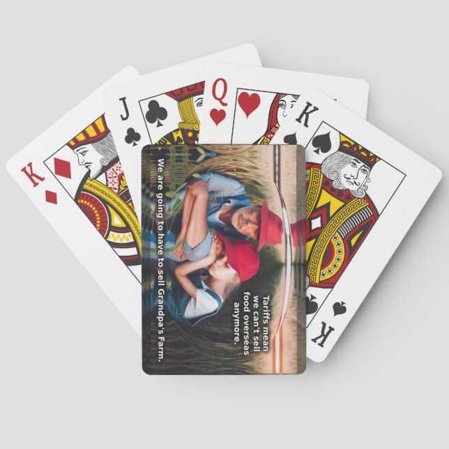 Selling grandpa's farm playing cards (Back)