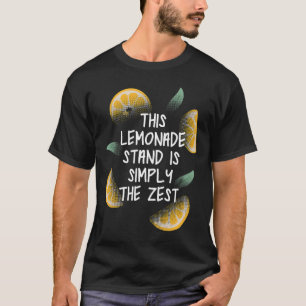 Selling Lemonade Stand Crew Awesome Lemon Squad 4 T-Shirt