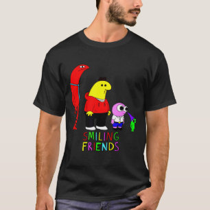 Selling Smiling Friends All Smiling Illustration T-Shirt