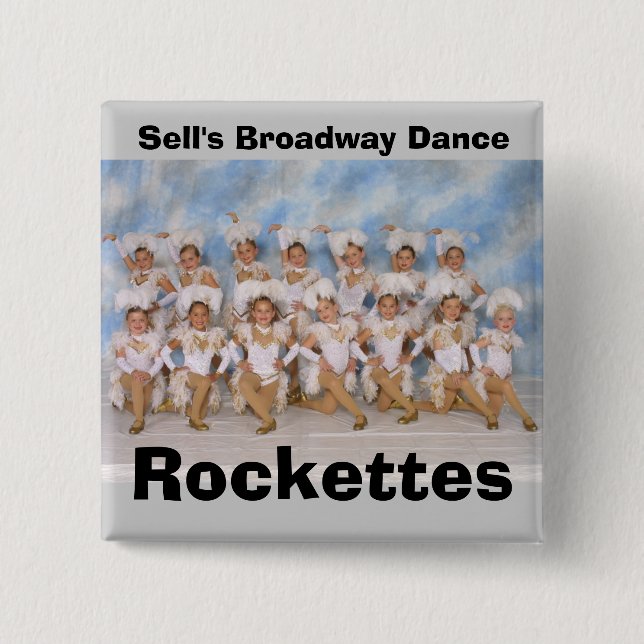 Sell's Broadway Dance Rockettes 15 Cm Square Badge (Front)