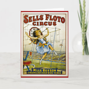 Sells Floto 1921 - M'lle Beeson Card