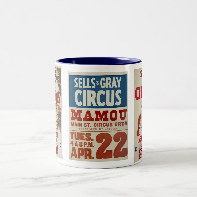 Sells & Grey Circus Two-Tone Coffee Mug (Center)