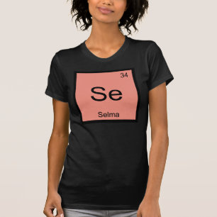 Selma Name Chemistry Element Periodic Table T-Shirt