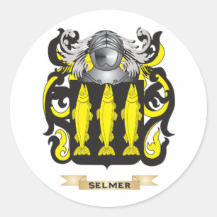 Selmer Coat of Arms (Family Crest) Classic Round Sticker