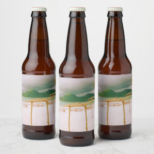 Selong Belanak Beach - Lombok - Indonesia Beer Bottle Label