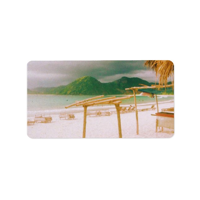 Selong Belanak Beach - Lombok - Indonesia Label (Front)