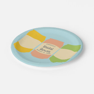 Seltzer Soda Cans Personalised Bridal Shower Party Paper Plate