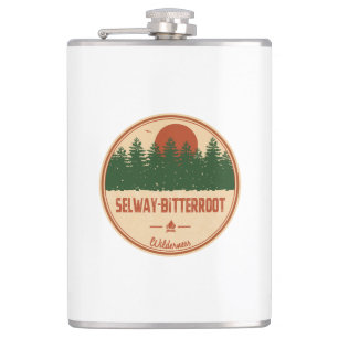 Selway-Bitterroot Wilderness Montana Idaho Hip Flask