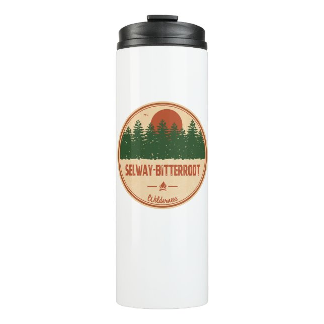 Selway-Bitterroot Wilderness Montana Idaho Thermal Tumbler (Front)