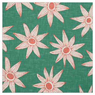 sema palm fire orange fabric
