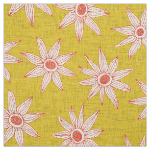 sema yellow orange fabric