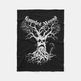 Sematary Merch. Design A Ghost Tree. Haunted Mound Fleece Blanket
