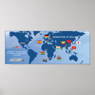 Semester At Sea Fall 2018 Poster